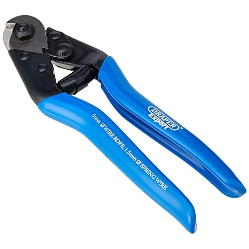 Limited-time offer: Draper Expert 190mm Wire Rope Cutter 5mm Max | 1.5mm Max Cutting Spring Wire Capacity | SK5 High Carbon Steel Blades | Vinyl Grips | Safety Lock | 57768 from 12.75 £ to 12.75 £ (save 0.00%)