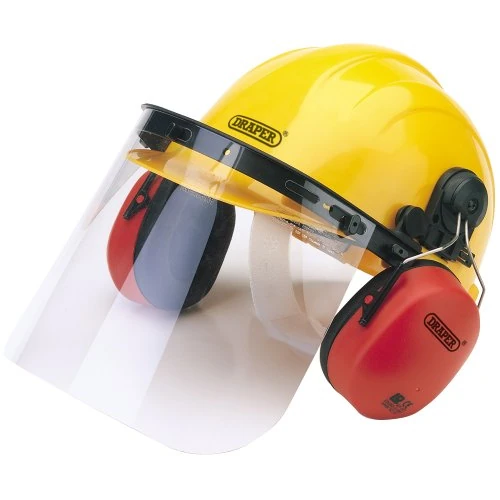 Offerta a tempo: Draper 69933 - Elmetto per proteggere l'udito e la vista, giallo - 47% da 58.72 € a 31.39 €