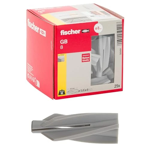 Limited-time offer: fischer Twist Lock Anchor GB 8, 50491 from 18.60 £ to 18.60 £ (save 0.00%)