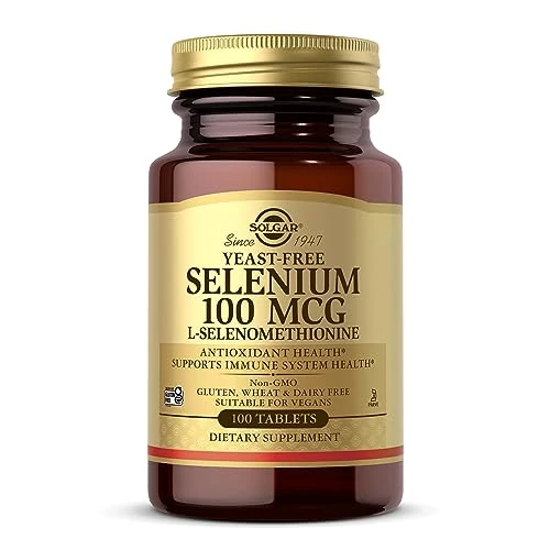 Limited offer: Solgar Yeast-Free Selenium 100 mcg - 100 Tablets - Supports Antioxidant & Immune System Health - Non-GMO, Gluten Free, Dairy Free, Kosher - 100 Servings from 23.80 EUR to 16.88 EUR (save 29%)