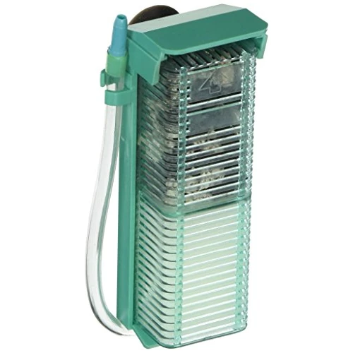 Penn-Plax Small World Filtre pour Aquarium – Livré avec Une Cartouche de Support jetable (éponge Bio, Carbone et Cristaux de zéolite) – sans Danger pour Les installations d'eau Douce et d'eau salée