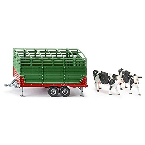 Limited-time offer: SIKU 2875, Livestock Trailer with 2 Holstein Cows, 1:32, Metal/Plastic, Green, Multifunction from $51.69 to $51.69 (save 0.00%)