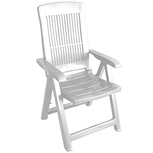 Offerta a tempo: Vigor 9693610 Tampa Sedia Poltrona, Pieghevole, in Polipropilene, Bianca - 76% da 41.72 € a 9.89 €