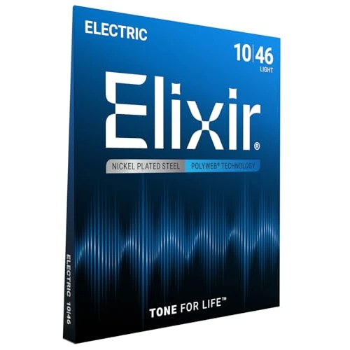 Limited-time offer: Elixir 12050 Strings Electric Guitar Strings w POLYWEB Coating, Light (.010-.046) from 13.90 GBP to 11.42 GBP (save 18%)