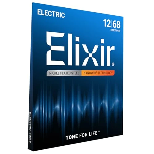 Offerta a tempo: Corde per chitarra elettrica Elixir® Strings con rivestimento NANOWEB®, Baritone (.012-.068) - 0.00% da 14.90 € a 14.90 €
