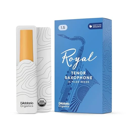 D'Addario Royal Ance per Sassofono Tenore, Forza 1,5, Confezione da 10 Pezzi