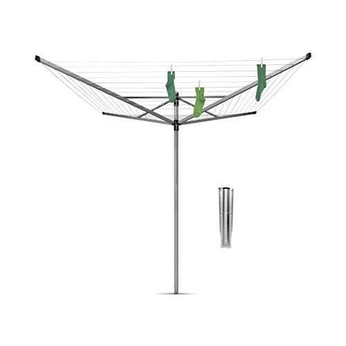 Offerta a tempo: Brabantia Lift-O-Matic Stendibiancheria a Ombrello, Metallic Grey, 60 Metri - 41% da 169.00 € a 99.99 €