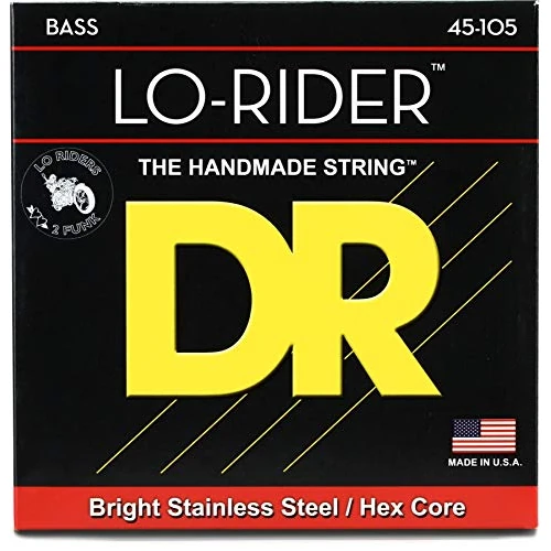 Limited-time offer: DR Strings MH-45 LO-RIDER™ - Stainless Steel Bass Strings: White Black Red Blue, Small Medium Large X-Large 2X-Large from 31.29 £ to 27.00 £ (save 14%)