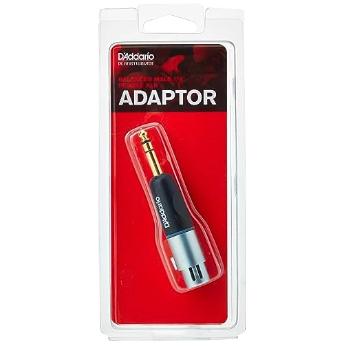 Offerta a tempo: D'Addario PW-P047AA Adattatore Bilanciato Planet Waves, Connettore XLR Femmina, Connettore Jack Maschio di 6.35 mm - 0.00% da 12.98 € a 12.98 €