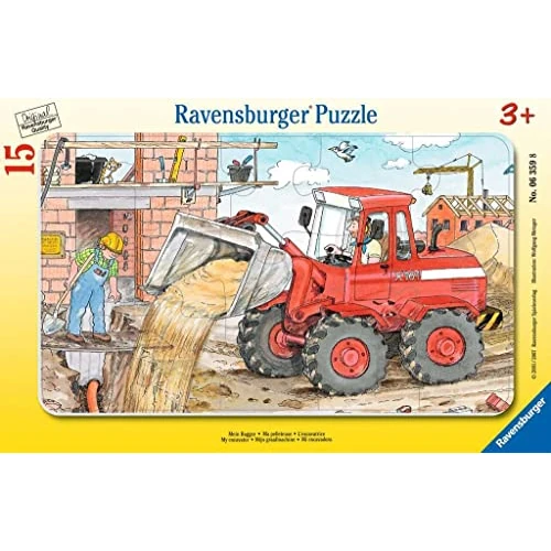 Limited-time offer: Ravensburger 06359 My Excavator 15 Piece Puzzle from 7.23 £ to 7.23 £ (save 0.00%)