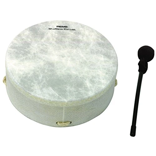 Remo World Percussion - Buffalo Drum 22" x 3,5" - Marco Acousticon, Parche Fiberskyn 3, Cruz de cuerda, afinación fija, incluye mazo - E1-0322-00