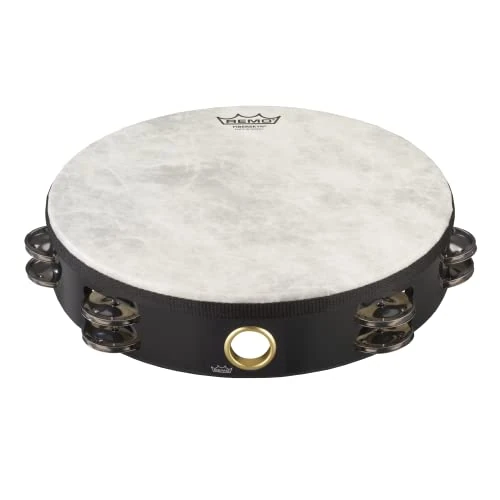 Offre limitée : Remo World Percussion Tambourin 10" Double rangée – Cadre Acousticon, Peau Fiberskyn 3, Finition Quadura Noire, Accordé en usine, 8 paires de cymbalettes – TA-5210-70 de 49.90 € à 39.90 € (20% de remise)