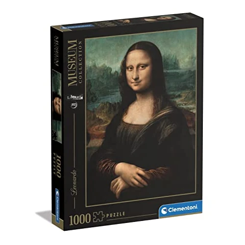 Clementoni - 31413 - Puzzle 1000 Elementów Museum Leonardo - Gioconda