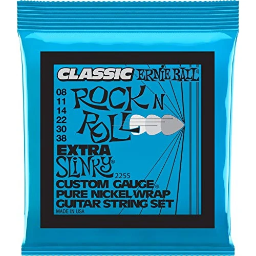 Tijdelijke aanbieding: Ernie Ball Extra Slinky Classic Rock n Roll Pure Nickel Wrap snaren voor elektrische gitaar - 8-38 gauge van 10.87 € naar 9.71 € (11% korting)