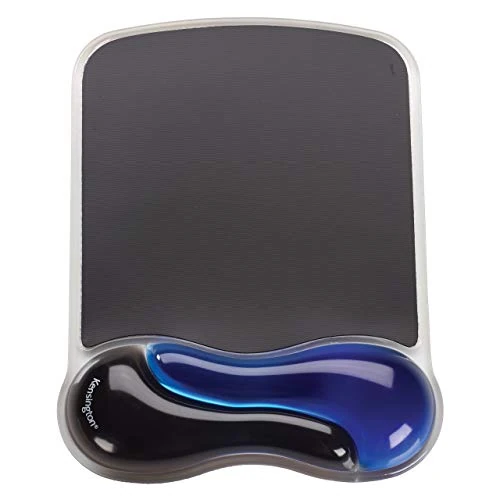 Offerta a tempo: Kensington 62401 Mouse Pad con Poggiapolsi, Poggiapolsi Duo Gel Ergonomico per Computer/Laptop con Mouse Laser E Ottici, Tappetino Antiscivolo con Cuscinetto In Gel, Blu - 0.00% da 28.32 € a 28.32 €