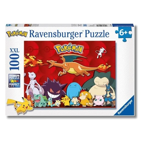 Offerta a tempo: Ravensburger - Puzzles XXL Pokemon | Puzzle Bambini 6 Anni In Su | Puzzle Ravensburger 100 Pezzi | Giochi Per Bambini 36 X 49 Cm | Regalo Bambino 6 Anni O Più - 0% da 9.80 € a 9.80 €