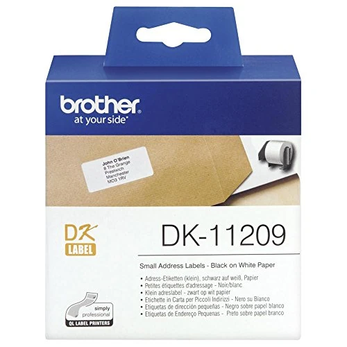 Offerta a tempo: Brother DK11209, Etichette per Indirizzi, Nero su Bianco - 0.00% da 19.28 € a 19.28 €
