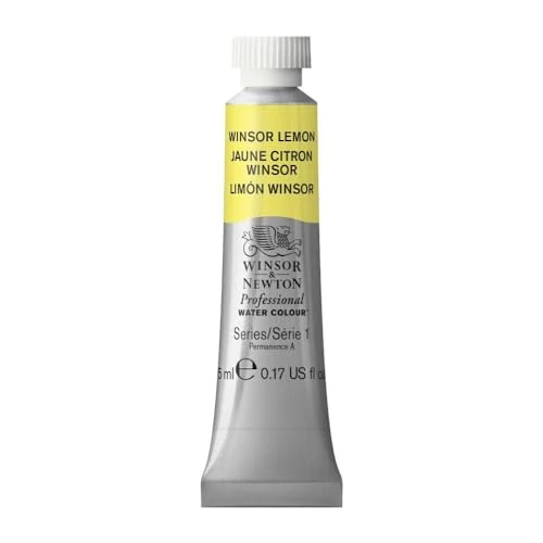 Offerta a tempo: Winsor & Newton Professional - Vernici ad acquerello, vivaci e resistenti alla luce, pigmenti per artisti, TUBO 5 ML, colore: Giallo Limone Winsor - 7% da 7.50 € a 6.97 €