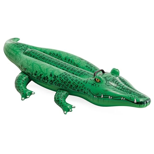 Offerta a tempo: Intex 58546NP - Cavalcabile Gonfiabile Mare Alligatore, Vinile, Verde, 168x86 cm - 38% da 16.00 € a 9.92 €