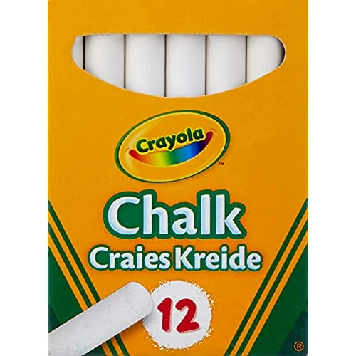 Offre limitée : CRAYOLA - Craies blanches pour tableau, set de 12 pièces, sans poussière, 0280 de 6.87 EUR à 6.87 EUR (remise 0%)