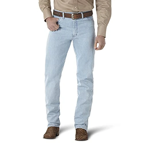 Offerta a tempo: Wrangler Men s 13MWZ Cowboy Cut Original Fit Jean, Gold Buckle Bleach, 31W x 36L - 0% da 29.33 € a 29.33 €