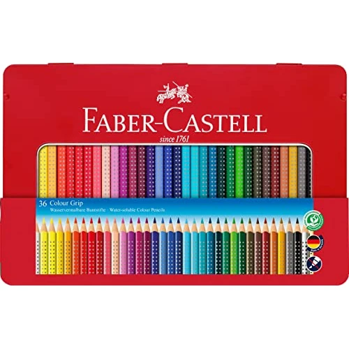 Offerta a tempo: Faber-Castell 112435 - Matite colorate Colour Grip 2001, 36 astuccio in metallo - 40% da 42.00 € a 25.10 €