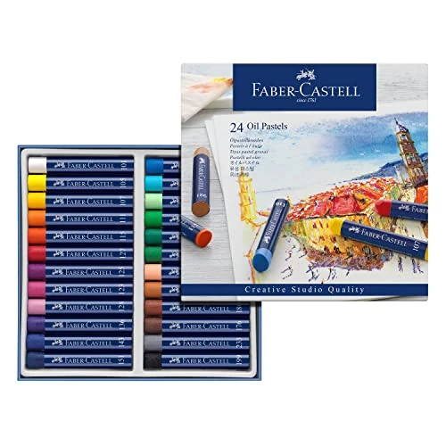 Limited-time offer: Faber-Castell Creative Studio Oil Pastels, Multicoloured, Cardboard Wallet Of 24, For Art, Craft, Drawing, Sketching, Home, School, University, Colouring from 13.92 GBP to 10.60 GBP (save 24%)