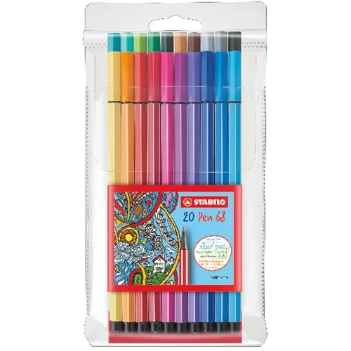 Limited-time offer: STABILO - Pen 68 - Premium Fibre-Tip Pen - Pack of 20 - Assorted colors from $32.55 to $32.55 (save 0.00%)
