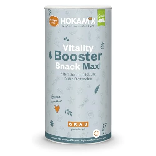 Offerta a tempo: GRAU - l'originale - Hokamix Vitality Booster Snack Maxi, confezione da 1 (1 x 800 g), alimento complementare per cani di grossa taglia - 25% da 24.23 € a 18.28 €