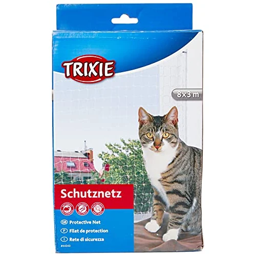 Offre limitée : TRIXIE Filet de Protection pour Chats – Transparent – 8 × 3 m de 18.62 € à 18.62 € (0.00% de remise)