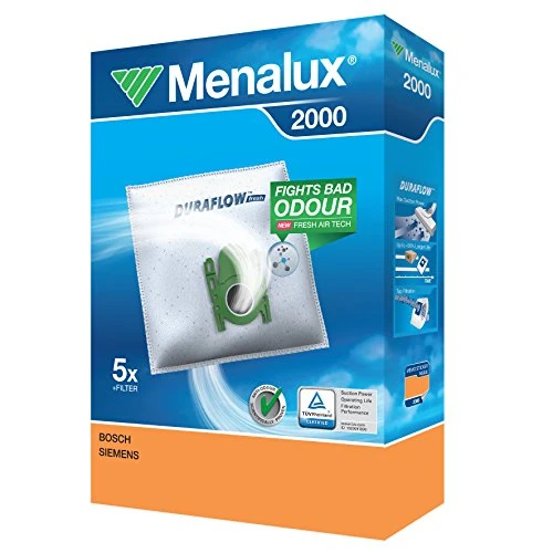Limited-time offer: Menalux 2000 Pack of 5 Synthetic Material Dustbags and 1 Micro Filter from 10.99 GBP to 10.99 GBP (save 0%)