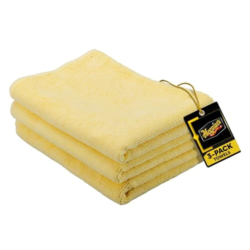 Limited offer: Meguiar's Supreme Shine Microfiber Towels for Cars, Absorbent Ultra-Plush Car Microfiber Towel Set for Effectively Removing Car Care Products Without Leaving Swirls, 3 Pack from 12.10 EUR to 12.10 EUR (save 0%)