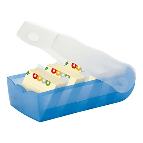 Begrenztes Angebot: HAN genial einfach Vokabeln lernen dank 5-Fächer-Lernsystem, Karteikasten, Transluzent/Blau, DIN A7, 997-643 von 23.95 EUR auf 21.07 EUR (Rabatt 12%)