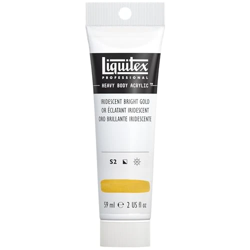 Offerta a tempo: Liquitex 1045234 Heavy Body - Colore Acrilico Professionale Denso, ad Alta Viscosità, Oro (Oro Chiaro Cangiante), 59ml - 16% da 15.90 € a 13.35 €