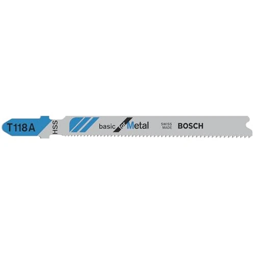 Offerta a tempo: Bosch Professional 5x Lame per seghetto alternativo T 118 A Basic for Metal (per Lamiere di acciaio, accessorio Seghetto alternativo) - 39% da 9.88 € a 5.99 €