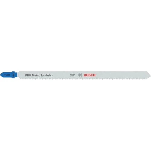 Offerta a tempo: Bosch Professional 3x Lame per seghetto alternativo T 718 BF Metal-Sandwich (per Pannelli in metallo sandwich, accessorio Seghetto alternativo) - 45% da 21.90 € a 11.99 €