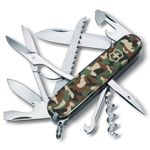Oferta limitada: Victorinox, Huntsman, Navaja Multiuso Suiza, Cuchillo bolsillo, Regalo, 15 Funciones, Hoja grande, Sacacorchos, Camouflage de 51.88 EUR a 51.88 EUR (ahorro 0%)