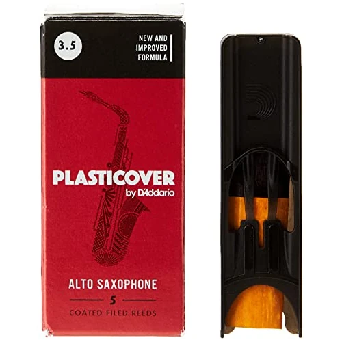 Rico Anches Rico Plasticover pour saxophone alto, force 3.5, pack de 5
