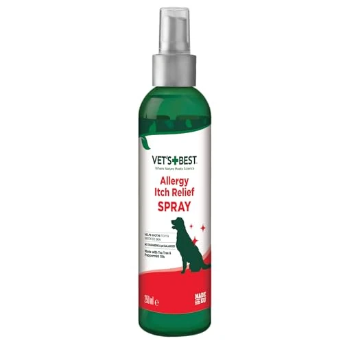 Vet's Best Spray Naturel Contre les Démangeaisons Allergiques pour Chien, 250 ml
