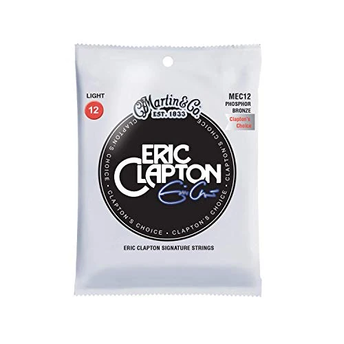 Offerta a tempo: Martin & Co. - MEC12 Eric Clapton's Choice, Set Corde per Chitarra Acustica, Scalatura 12-54, Phosphor Bronze, Suono Ricco e Bilanciato, Durevoli e Resistenti - 0.00% da 14.90 € a 14.90 €