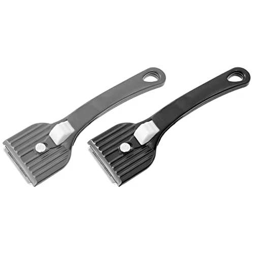 Offre limitée : Fackelmann 60144 Racloir pour Plaque vitrocéramique, racloir plancha, grattoir, racloir, Plastique, Nickel, Gris, Noir, 16 cm de 9.95 € à 9.95 € (0.00% de remise)