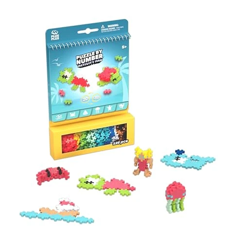 Oferta limitada: PLUS PLUS - Bloque de Actividad para niños, 125 Piezas, Tema océano y Animales Marinos, Juego de construcción Infantil a Partir de 5 años, Juguete Educativo y juguetón para niña y niño de 12.99 € a 12.99 € (ahorro 0.00%)