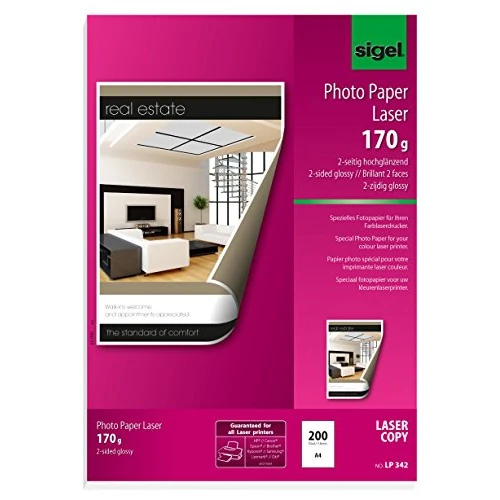 Offre limitée : SIGEL Lp342 Papier Photo Laser/Copieur, A4, 170 G, 200 Feuilles de 40.83 EUR à 40.83 EUR (remise 0%)