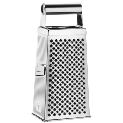 Tijdelijke aanbieding: WMF 0644419990 Rasp met vierkante rasp, 8 x 24 cm, rasp met 4 raspoppervlakken, ideaal als aardappelrasp, komkommer, Cromargan roestvrij staal, vaatwasmachinebestendig, Zilver, 1 pak van 19.31 EUR naar 19.31 EUR (korting 0%)