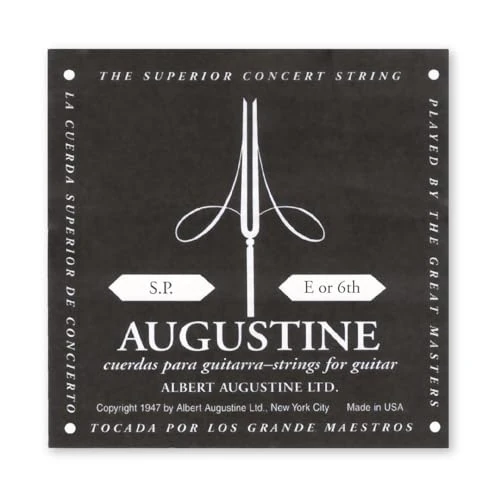Offerta a tempo: Augustine Corde per Chitarra Classica, Singole Mi6, Nero - 0.00% da 4.30 € a 4.30 €