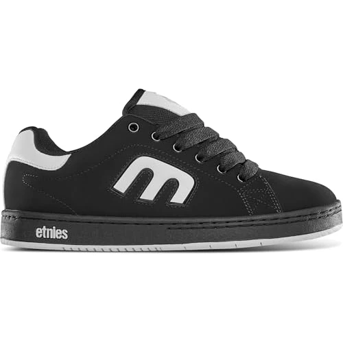 etnies Callicut – Estilo skate heritage, look abultado, vibra chunky de los 90, cupsole reforzada, sensación acolchada, zapatillas para cada día Black/White/Black 6.5