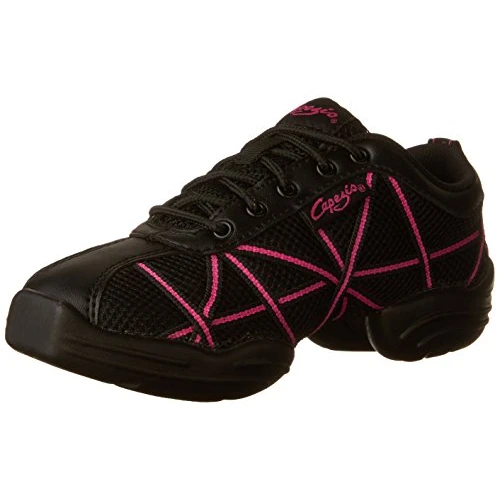 Capezio Damen Websneaker Sneaker, Schwarz (Hot Pink), 36.5 EU