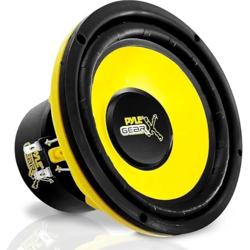Offerta a tempo: Pyle Altoparlanti Auto Woofer 16,5 Centimetri, Casse Audio 300 Watt Potenza Picco, 4 Ohm Impedenza, Risposta Frequenza 60-20KHz per Stereo Auto, Giallo - 49% da 36.99 € a 18.99 €