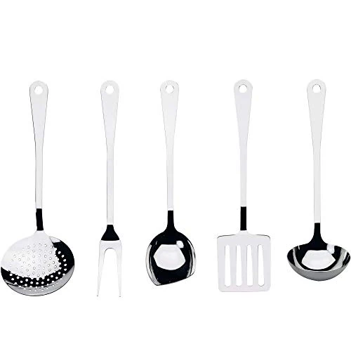 Oferta limitada: Alessi - AJM19S5 L - Servicio de Cubiertos de Cocina de Diseño, en Acero Inoxidable 18/10 Brillante, 5 Piecas de 130.00 EUR a 97.50 EUR (ahorro 25%)