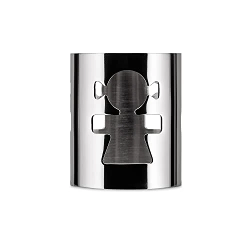 Limitiertes Angebot: Alessi "GIROTONDO" Serviettenring, durchbrochen aus Edelstahl glänzend poliert, Frau von 12.00 EUR auf 9.60 EUR (Spare 20%)